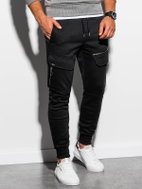 Ombre Clothing Fryderyk černé S - Tepláky