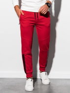 Ombre Clothing Eligius červené M - Tepláky