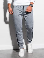 Ombre Clothing Eligius šedé-melanžové XL - Tepláky