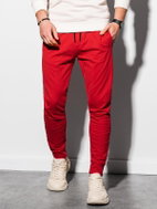 Ombre Clothing Styborn červené XXL - Tepláky