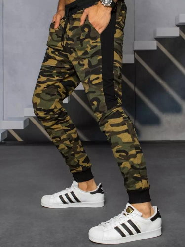 Dstreet Eustre maskáčovo-zelené L - Tepláky - Main image