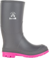 Kamik Stomp Rain Boot, Charcoal/Magenta - Wellies