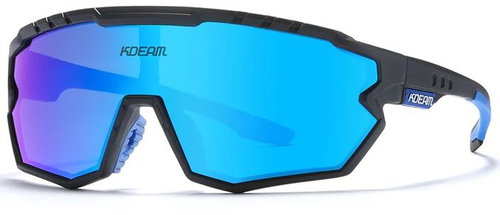 KDEAM Warren 03 Black/Blue - Cycling Glasses - Main image