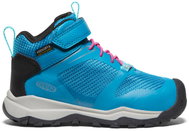 Keen Wanduro Mid Wp Children Fjord Blue/Fuchsia Purple Us 10 - Trekking Shoes