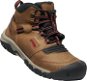 Keen Ridge Flex MID WP Youth, Brown/Red, size EU 35/216mm - Trekking Shoes