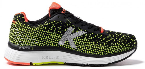 Kelme K Cushion 1.0, Black/Yellow, size EU 42/275mm - Running Shoes - Main image