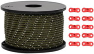 Shumee Tent rope with reflective strips and tensioners 50 m 5 mm, 4008128 - Guy Rope for Tents