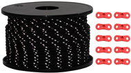Shumee Tent rope with reflective strips and tensioners 50 m 5 mm, 4008130 - Guy Rope for Tents