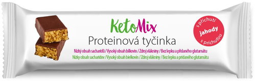 KetoMix with strawberry flavour 40 g - Protein Bar - Main image