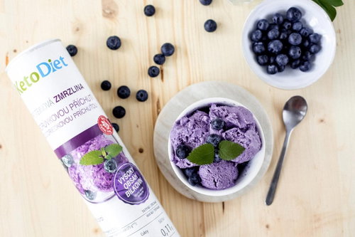 KetoDiet Blueberry Flavoured Protein Ice Cream (20 servings) - Long Shelf Life Food - Main image