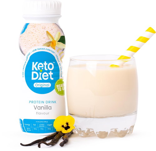 KetoDiet Protein Drink - Vanilla Flavour (250 ml - 1 serving) - Keto Diet - Main image