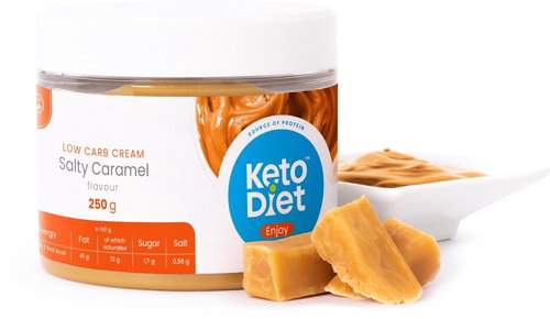 KetoDiet ENJOY Protein Cream - Salted Caramel flavour (250 g ) - Keto Diet - Main image