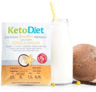 KetoDiet Proteinové smoothie příchuť kokos a vanilka (7 porcí) - Keto diéta