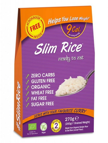 SlimPasta Organic cognac rice in brine 270 g - Keto Diet - Main image