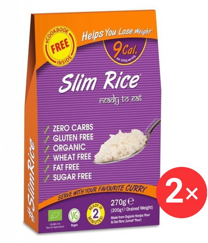 SlimPasta Konjaková ryža BIO v náleve 2× 270 g - Keto diéta - Hlavný obrázok