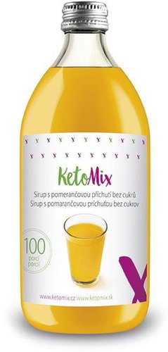 KetoMix Orange Flavored Syrup, Sugar Free (100 servings) - Syrup - Main image