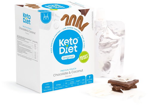 KetoDiet Protein Capsule - chocolate and coconut flavour (7 servings) - Keto Diet - Main image