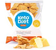 KetoDiet ENJOY Proteínové tortilla Chipsy – príchuť Chedar - Keto diéta