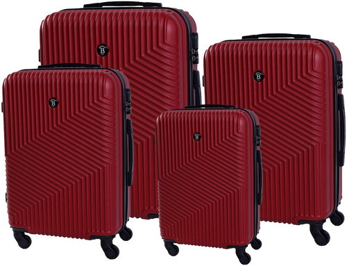 BERTOO Milano Travel case, red 4in1 set, - Case Set - Main image