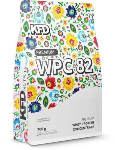 82% WPC Protein White Chocolate and Biscuit 700 g Premium KFD - Protein - Main image