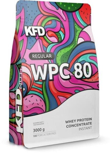 KFD 80% WPC protein 3000 g, mléčný karamel, regular+ - Protein - Main image