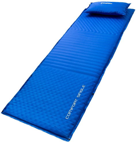 KING CAMP Self-inflating Carrycot Comfort Single, blue - Camping Mat - Main image
