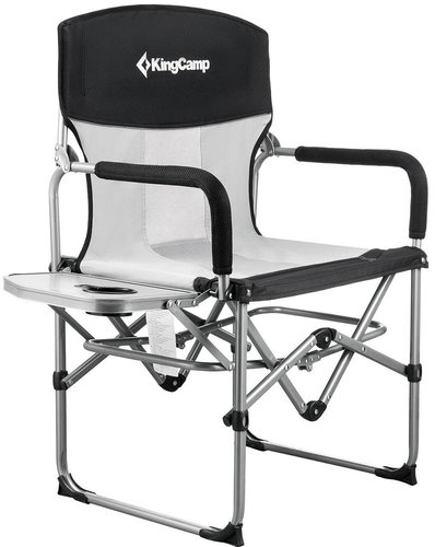 KING CAMP Camping folding chair Director, grey - Camping Armchair - Main image