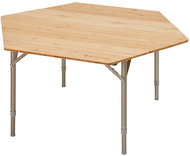 KING CAMP Camping table Bamboo Color hexagonal - Camping Table