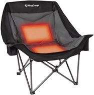 King Camp Canna C10 Heated Folding Camping Chair - Black - Grey - Camping Chair