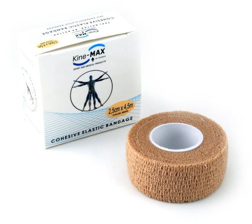 Kine-MAX  Cohesive Elastic Bandage 2,5 cm  ×  4,5 m, tělové - Obinadlo - Hlavní obrázek