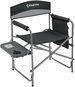 Camping Chair KING CAMP with armrests ASH B10, black - grey - Kempingová židle