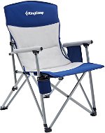 KingCamp Comfort Hard Arm Chair Blue/Grey - Kempingové kreslo