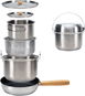 KingCamp Stainless Steel Cookware Set - Kempingové nádobí