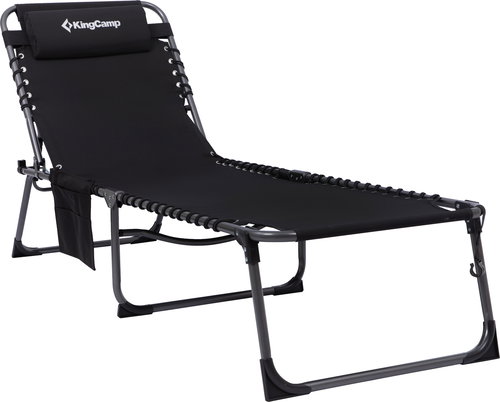 KingCamp Magnolia B10 black - Camping Lounge Chair - Main image