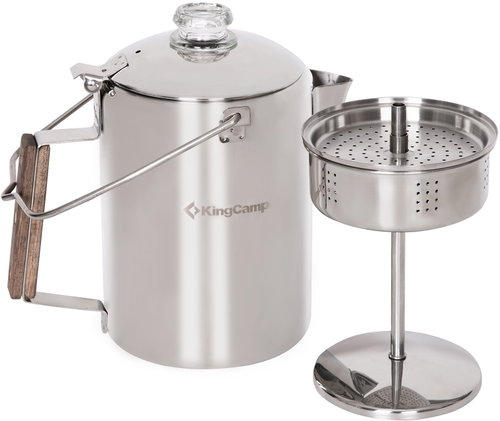 KingCamp 9 Cup stainless steel coffee pot - Camping Kettle - Main image