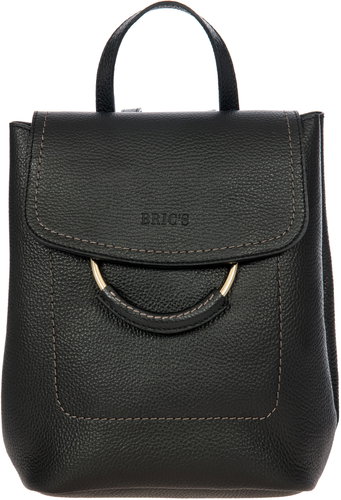 Bric’s Tiglio leather bag 001 black - Backpack - Main image