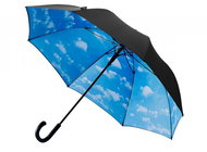 Falcone Cloud umbrella with clouds black - Umbrella
