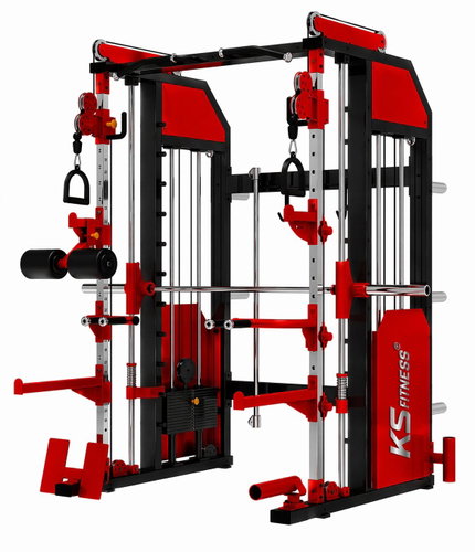KUBIsport Power Rack with Multi-Press and 2 × 90kg Weights, 800kg Load Capacity - Exercise Cage - Main image