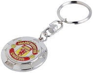 Manchester United FC: Silver Ball With Crest - keyring - Keychain