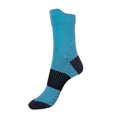 Sports socks RACE-TQ, turquoise/black - Socks - Main image