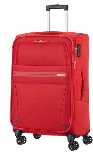 American Tourister Summer Voyager 4-Wheel 68cm Medium Spinner Expandable Suitcase Ribbon Red - Suitcase - Main image