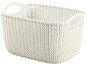 Storage Box Curver Knit 8L round basket cream - Úložný box