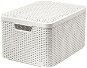 Úložný box Curver Style box s víkem L krémový s víkem 03619-885 - Úložný box