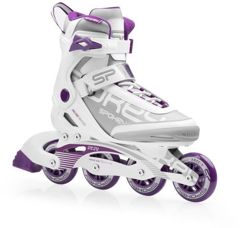 Spokey Prime, white-violet, size 38 - Roller Skates - Main image