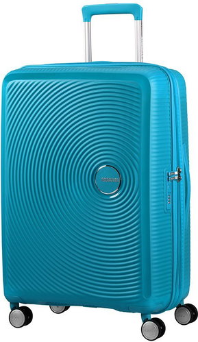 American Tourister SoundBox Spinner 67 Exp Summer Blue - Suitcase - Main image
