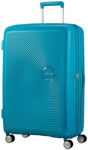 American Tourster SoundBox Spinner 77 Exp Summer Blue - Suitcase - Main image