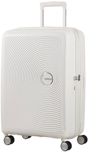 American Tourister Soundbox Spinner 67 Exp Pure White - Suitcase - Main image