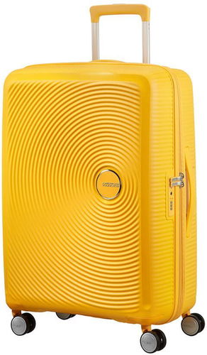 American Tourister Soundbox Spinner 67 EXP Golden Yellow - Cestovní kufr - Hlavní obrázek