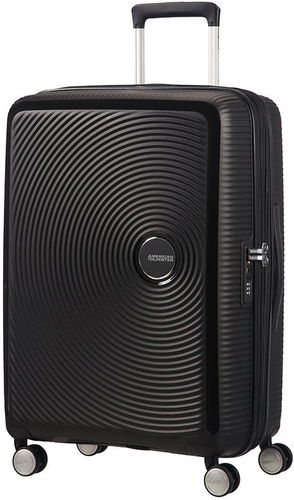 American Tourister Soundbox Spinner 67 EXP Bass Black - Cestovní kufr - Hlavní obrázek