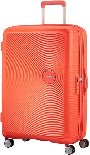 American Tourister Soundbox Spinner 77 Exp Spicy Peach - Suitcase - Main image